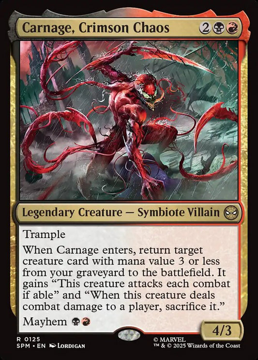 Carnage, Crimson Chaos front