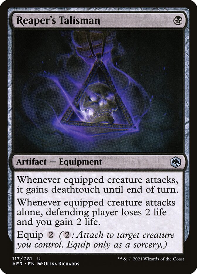 Reaper's Talisman front