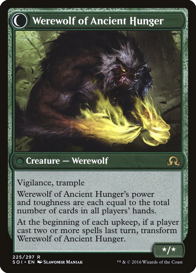 Sage of Ancient Lore // Werewolf of Ancient Hunger back