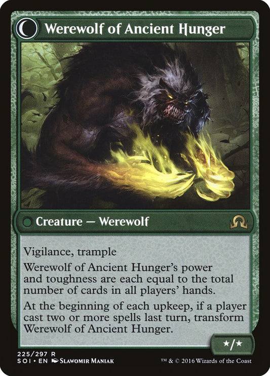 Sage of Ancient Lore // Werewolf of Ancient Hunger back