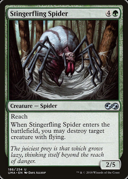 Stingerfling Spider front