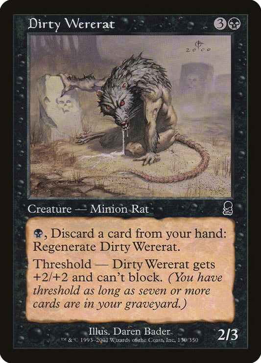 Dirty Wererat front