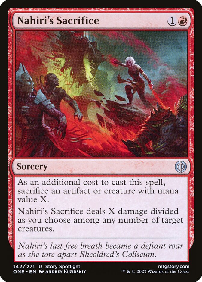 Nahiri's Sacrifice front