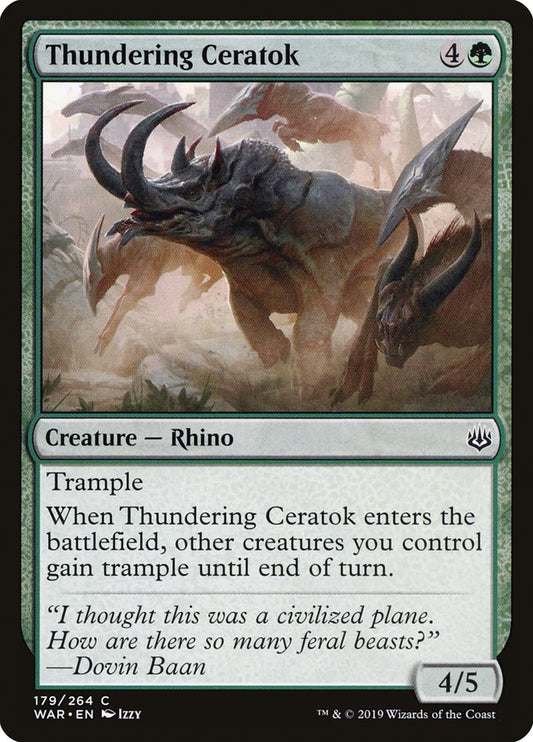 Thundering Ceratok front