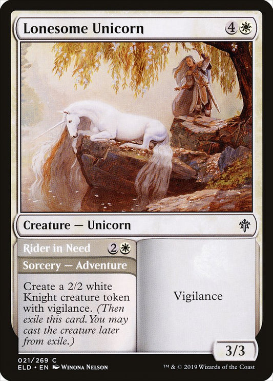 Lonesome Unicorn // Rider in Need back