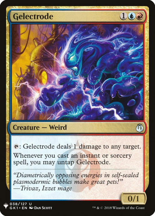 Gelectrode front