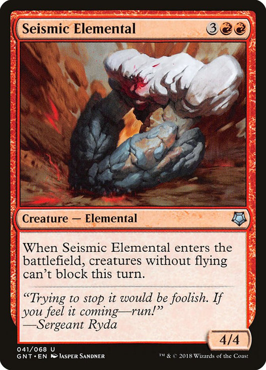 Seismic Elemental front