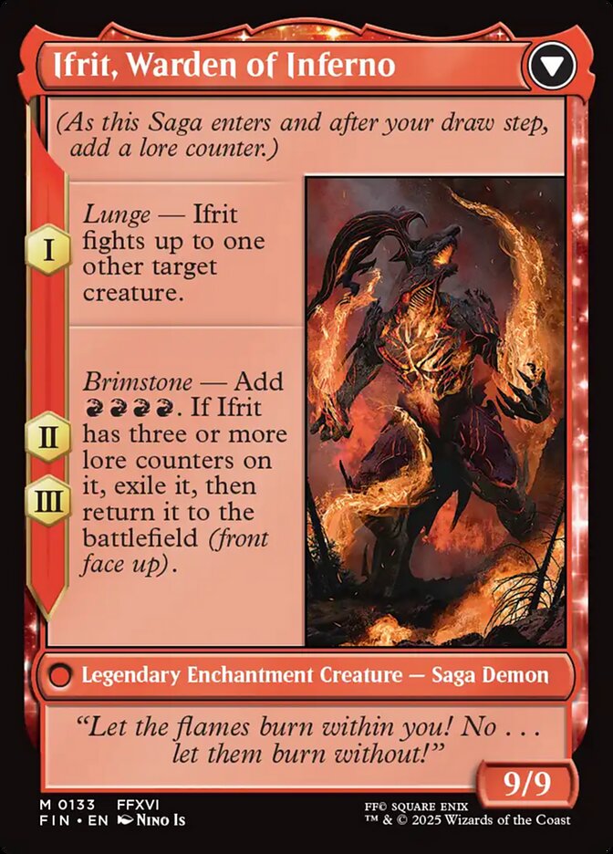 Clive, Ifrit's Dominant // Ifrit, Warden of Inferno back