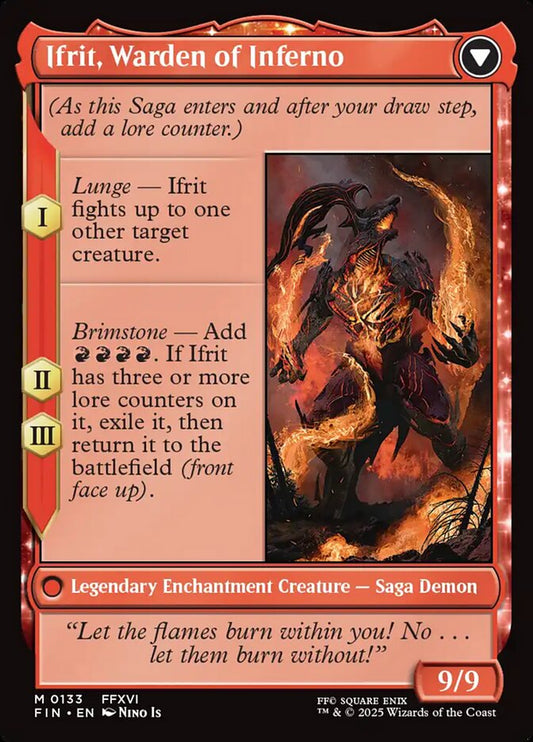 Clive, Ifrit's Dominant // Ifrit, Warden of Inferno back