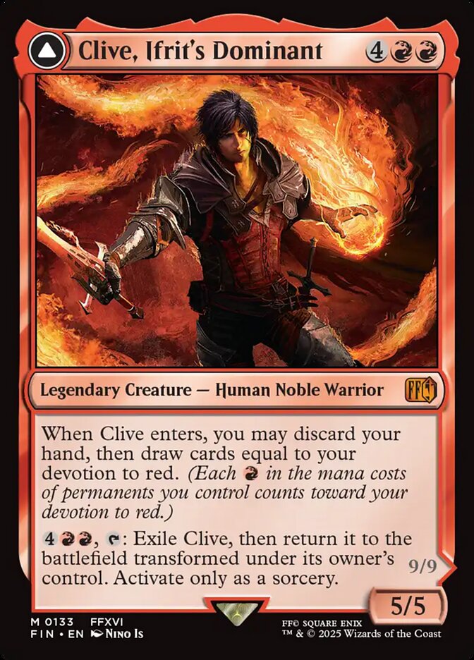 Clive, Ifrit's Dominant // Ifrit, Warden of Inferno front