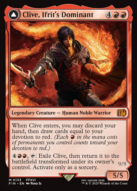 Clive, Ifrit's Dominant // Ifrit, Warden of Inferno front