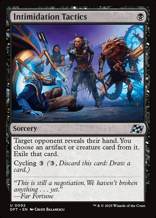 Intimidation Tactics front
