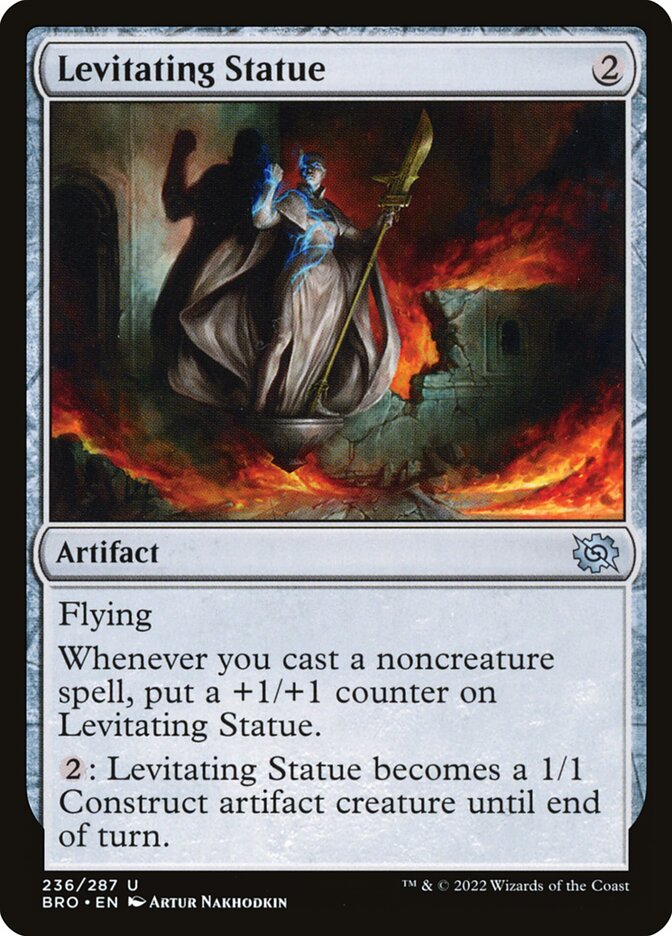 Levitating Statue front