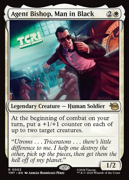 Agent Bishop, Man in Black front
