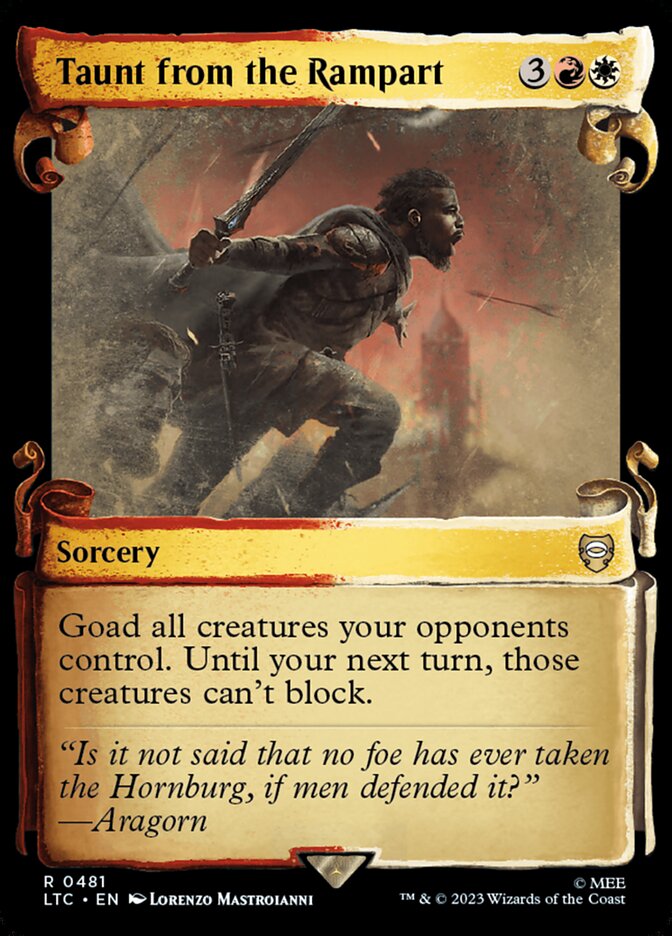 Taunt from the Rampart front