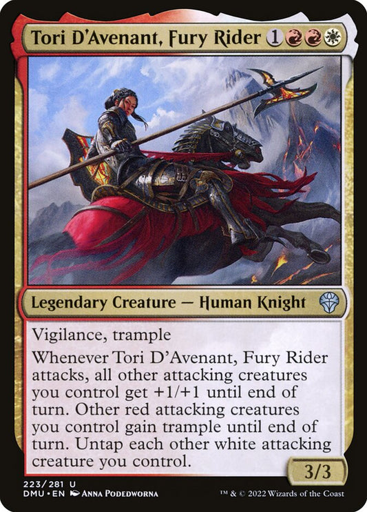 Tori D'Avenant, Fury Rider front
