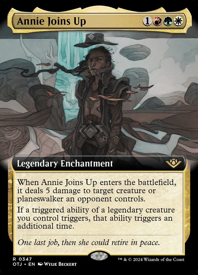 Annie Joins Up front