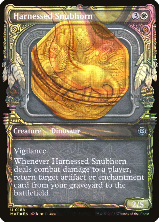 Harnessed Snubhorn front