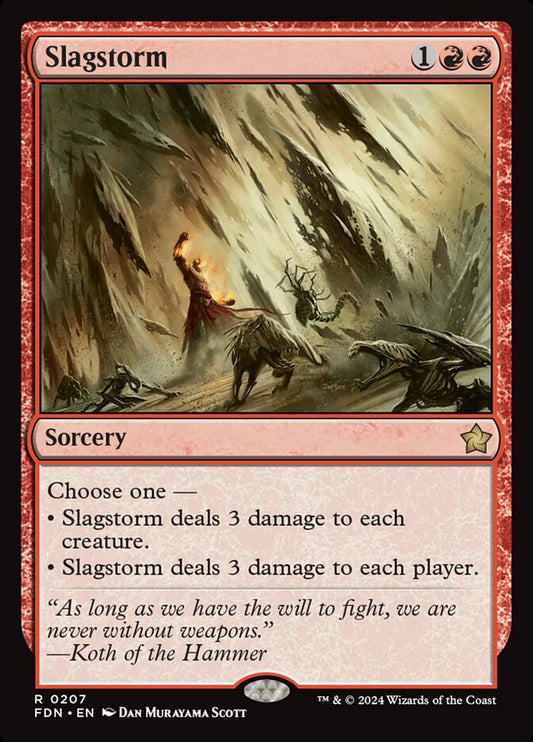 Slagstorm front