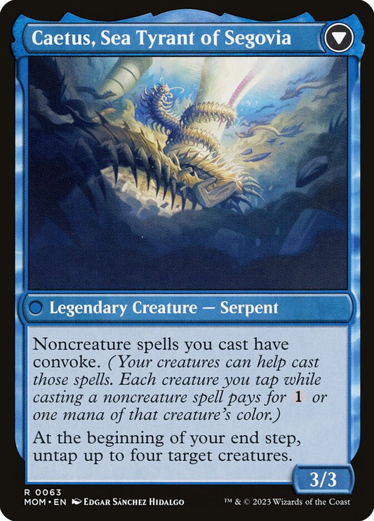 Invasion of Segovia // Caetus, Sea Tyrant of Segovia back