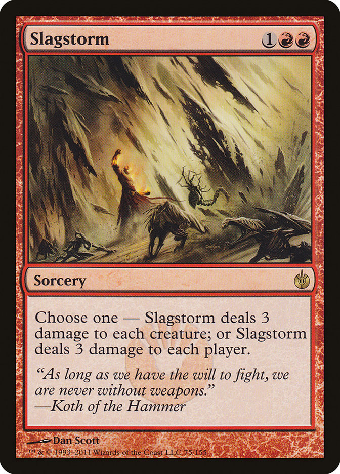 Slagstorm front
