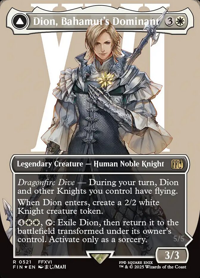 Dion, Bahamut's Dominant // Bahamut, Warden of Light front
