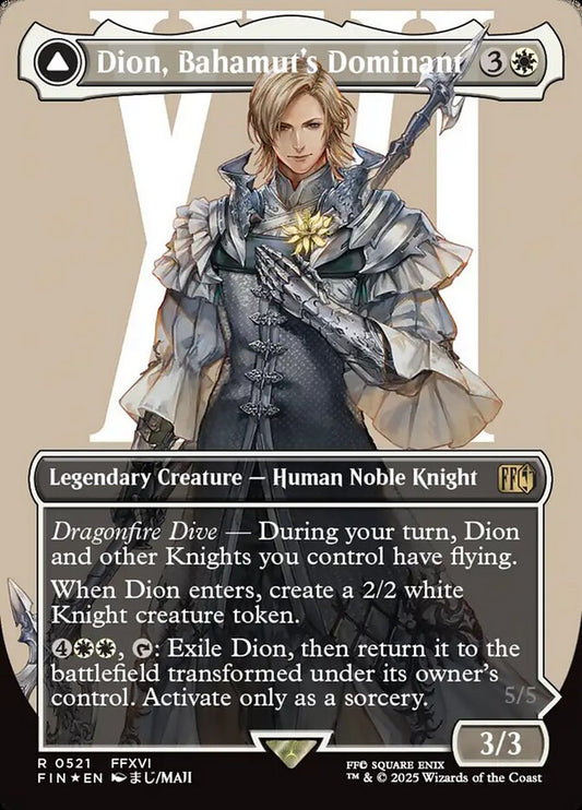 Dion, Bahamut's Dominant // Bahamut, Warden of Light front