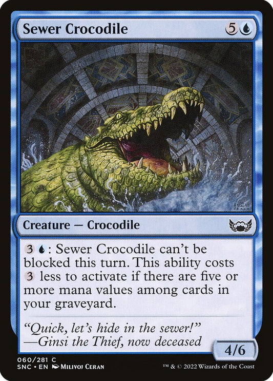 Sewer Crocodile front