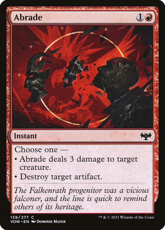 Abrade front