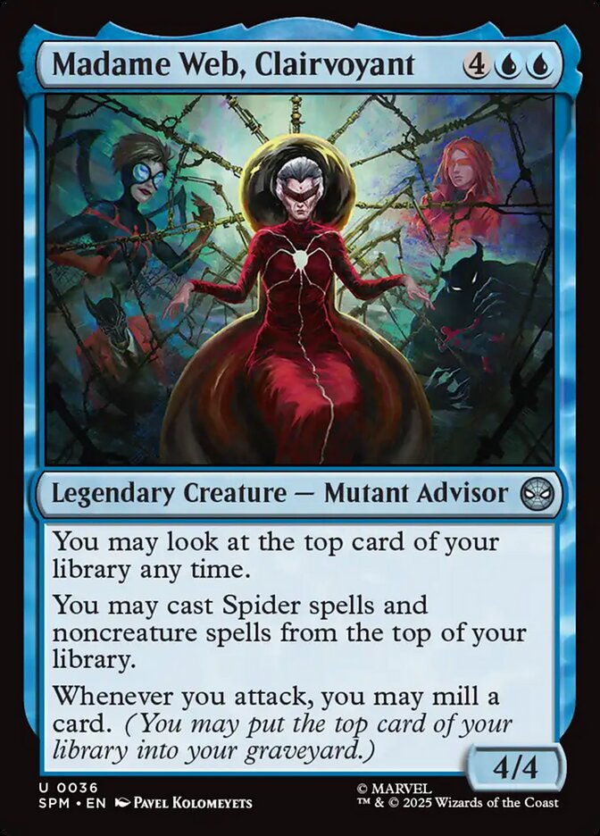 Madame Web, Clairvoyant front