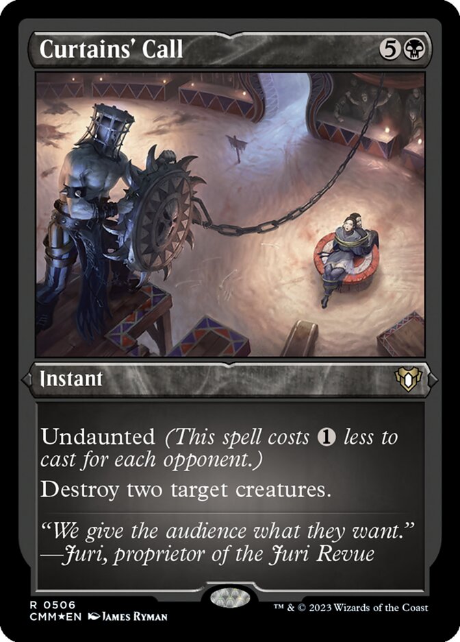 Curtains' Call front