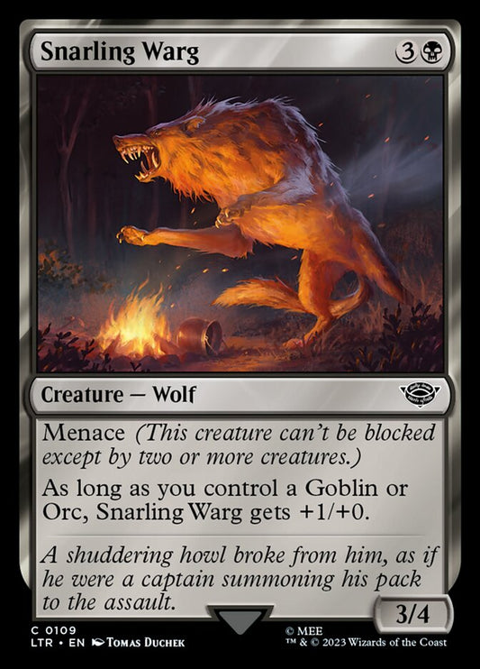 Snarling Warg front