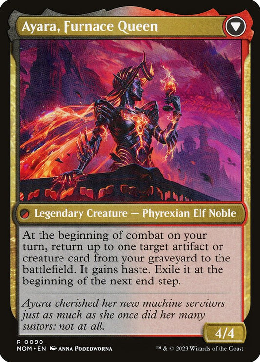 Ayara, Widow of the Realm // Ayara, Furnace Queen back