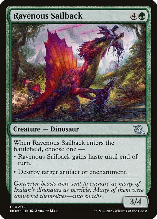 Ravenous Sailback front