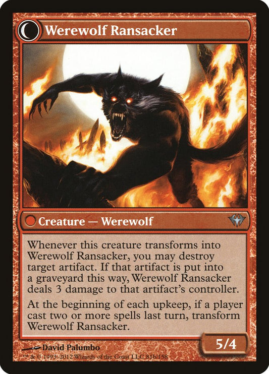 Afflicted Deserter // Werewolf Ransacker back