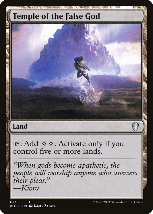 Temple of the False God front