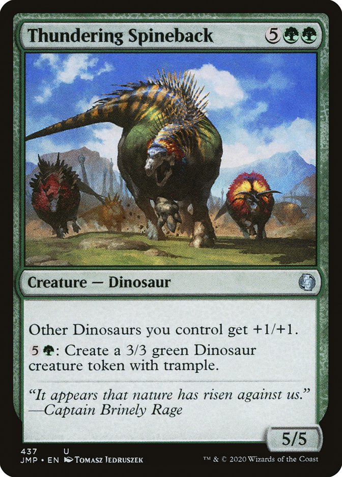 Thundering Spineback front