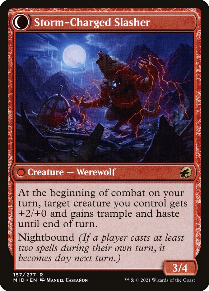 Reckless Stormseeker // Storm-Charged Slasher back