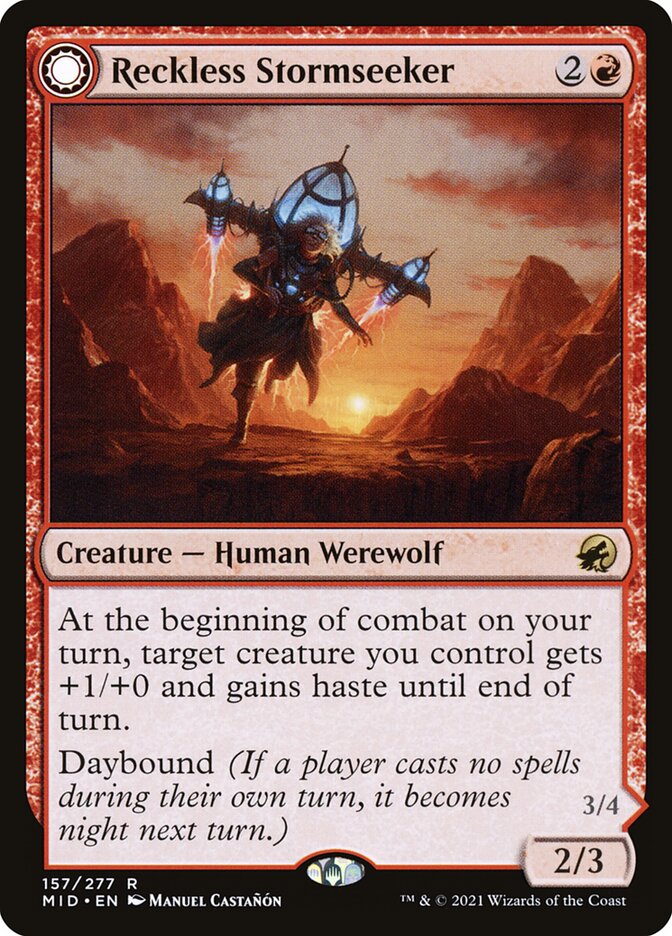 Reckless Stormseeker // Storm-Charged Slasher front