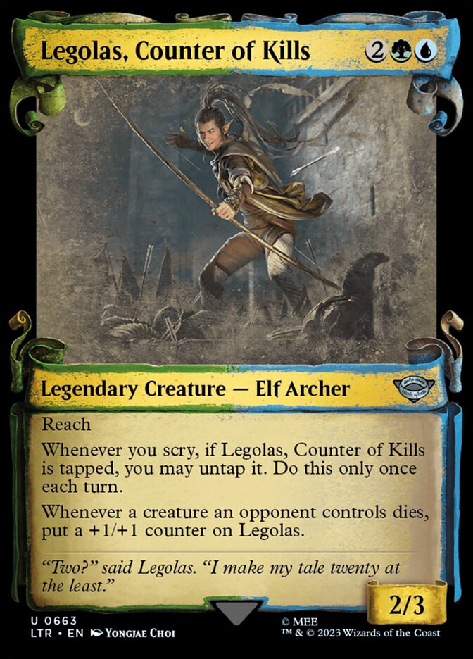 Legolas, Counter of Kills front