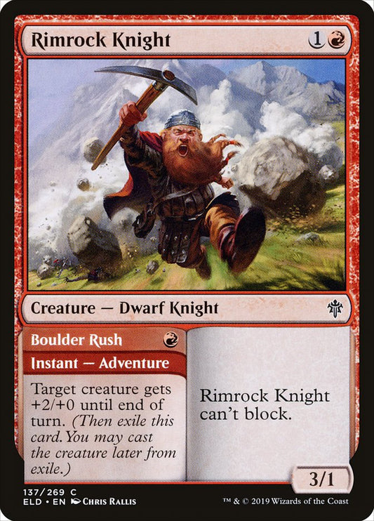 Rimrock Knight // Boulder Rush back