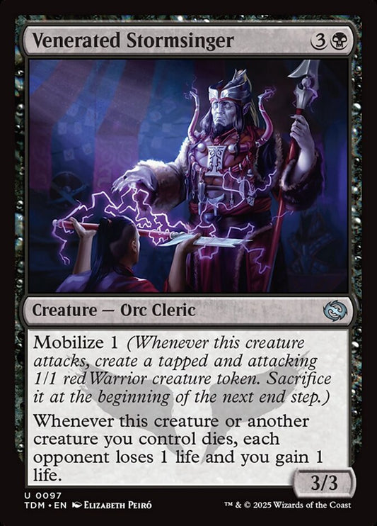 Venerated Stormsinger front