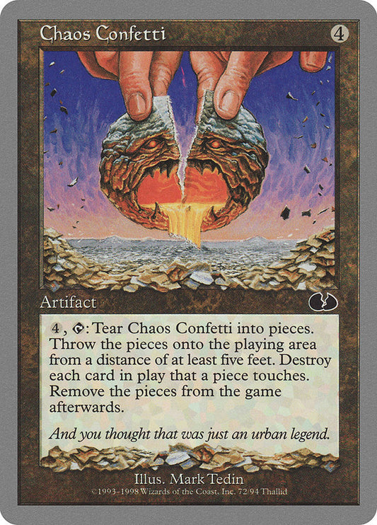 Chaos Confetti front