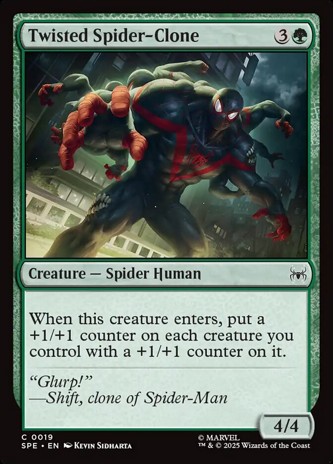 Twisted Spider-Clone front