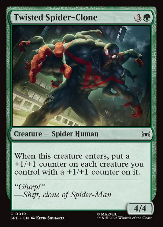 Twisted Spider-Clone front