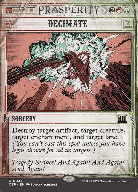Decimate front