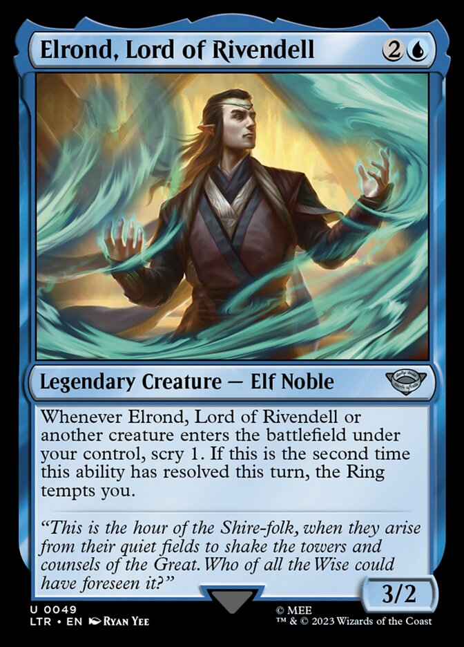 Elrond, Lord of Rivendell front