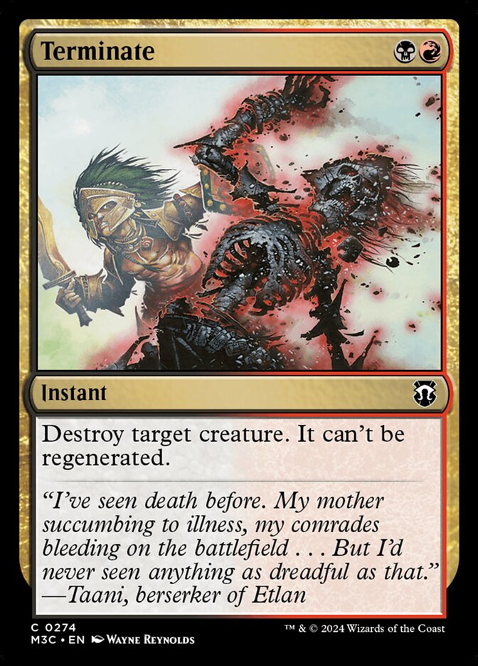 Terminate front