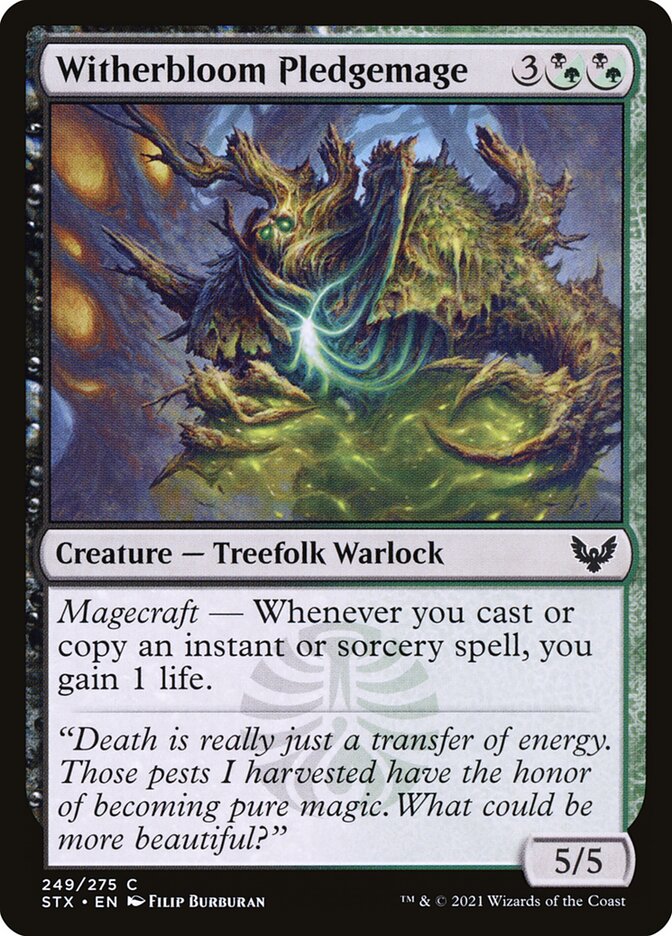 Witherbloom Pledgemage front