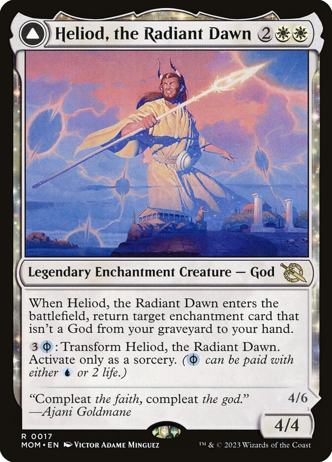 Heliod, the Radiant Dawn // Heliod, the Warped Eclipse front